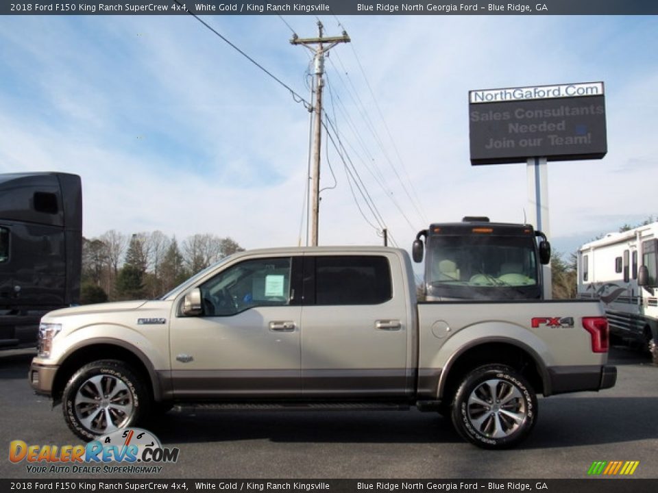 2018 Ford F150 King Ranch SuperCrew 4x4 White Gold / King Ranch Kingsville Photo #2