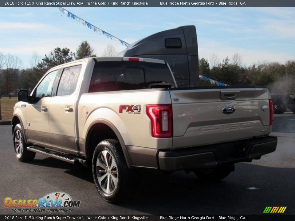 2018 Ford F150 King Ranch SuperCrew 4x4 White Gold / King Ranch Kingsville Photo #3
