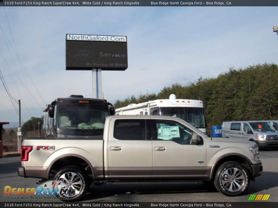 2018 Ford F150 King Ranch SuperCrew 4x4 White Gold / King Ranch Kingsville Photo #6