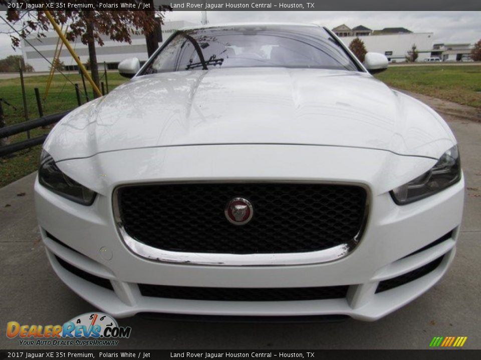 2017 Jaguar XE 35t Premium Polaris White / Jet Photo #9