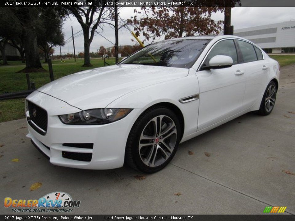 2017 Jaguar XE 35t Premium Polaris White / Jet Photo #10