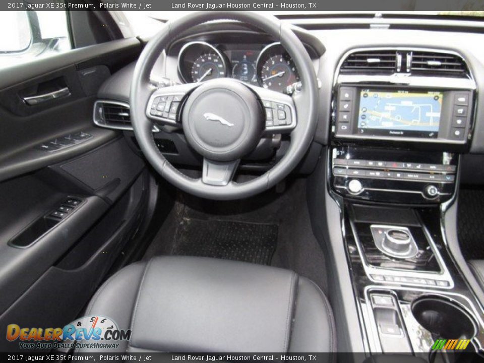 2017 Jaguar XE 35t Premium Polaris White / Jet Photo #13