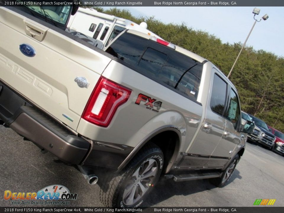 2018 Ford F150 King Ranch SuperCrew 4x4 White Gold / King Ranch Kingsville Photo #35