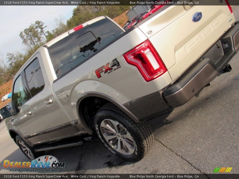 2018 Ford F150 King Ranch SuperCrew 4x4 White Gold / King Ranch Kingsville Photo #36
