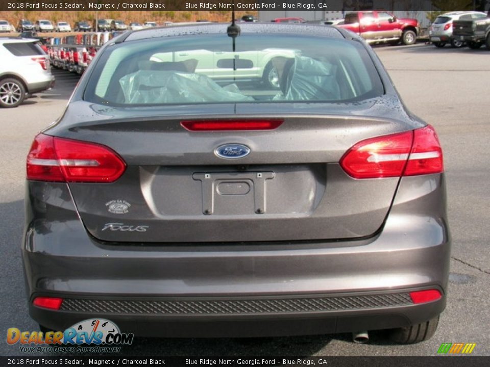 2018 Ford Focus S Sedan Magnetic / Charcoal Black Photo #4