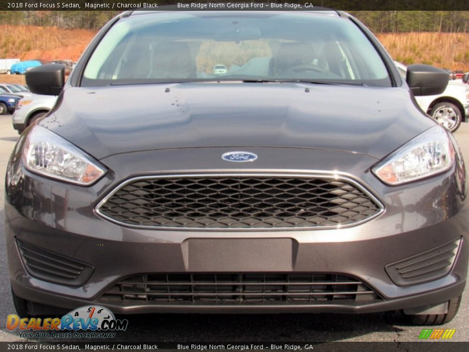 2018 Ford Focus S Sedan Magnetic / Charcoal Black Photo #8