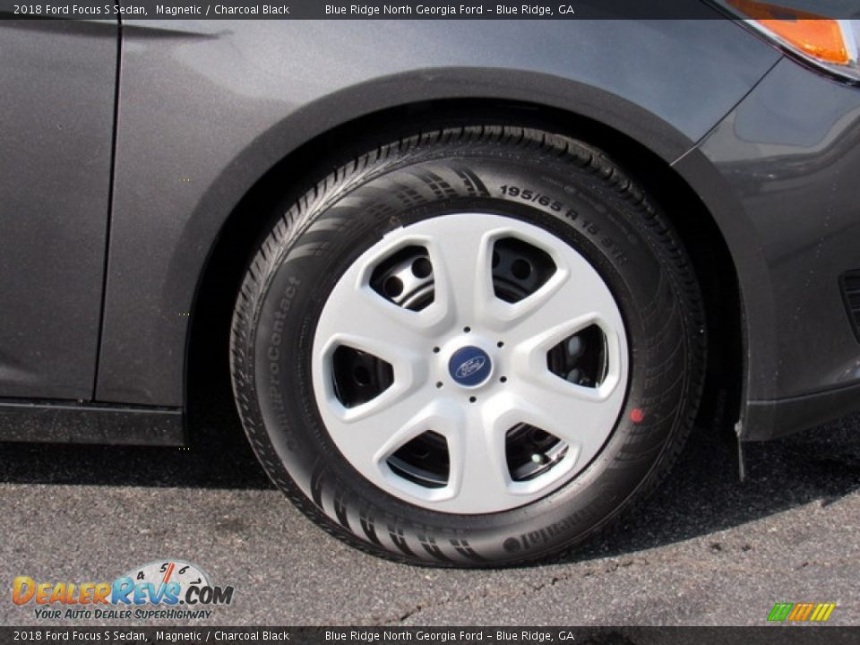 2018 Ford Focus S Sedan Magnetic / Charcoal Black Photo #9