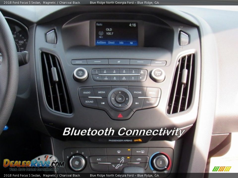 2018 Ford Focus S Sedan Magnetic / Charcoal Black Photo #18