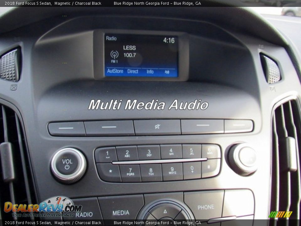 2018 Ford Focus S Sedan Magnetic / Charcoal Black Photo #20