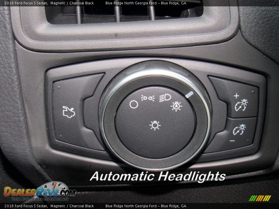 2018 Ford Focus S Sedan Magnetic / Charcoal Black Photo #22