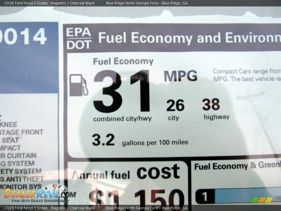 2018 Ford Focus S Sedan Magnetic / Charcoal Black Photo #25