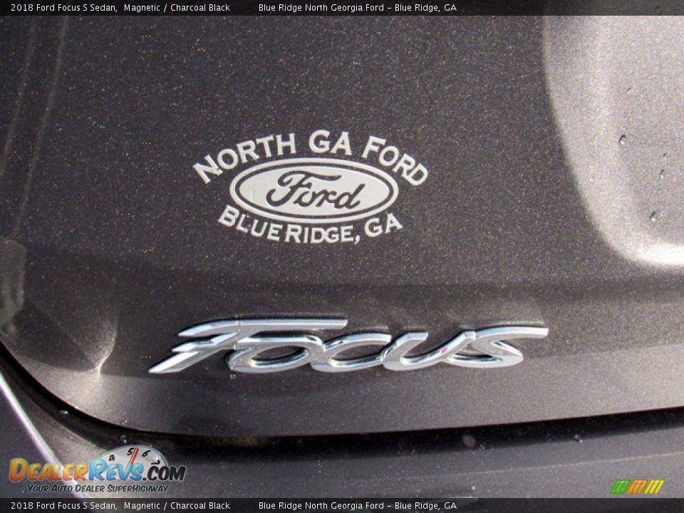 2018 Ford Focus S Sedan Magnetic / Charcoal Black Photo #33