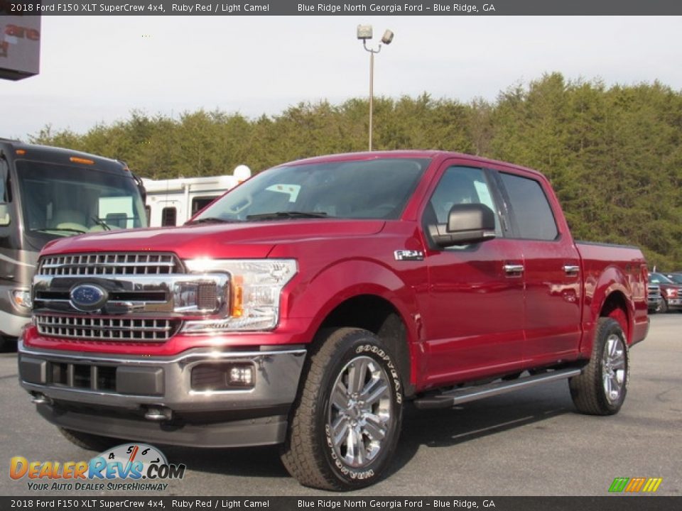 2018 Ford F150 XLT SuperCrew 4x4 Ruby Red / Light Camel Photo #1