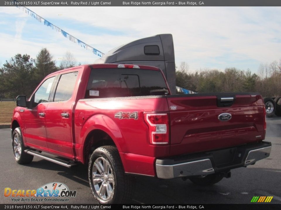 2018 Ford F150 XLT SuperCrew 4x4 Ruby Red / Light Camel Photo #3