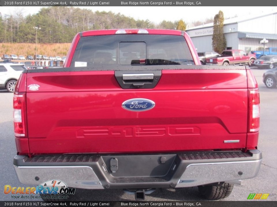 2018 Ford F150 XLT SuperCrew 4x4 Ruby Red / Light Camel Photo #4