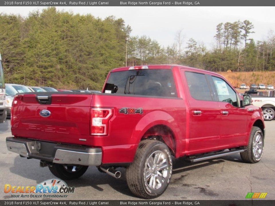 2018 Ford F150 XLT SuperCrew 4x4 Ruby Red / Light Camel Photo #5
