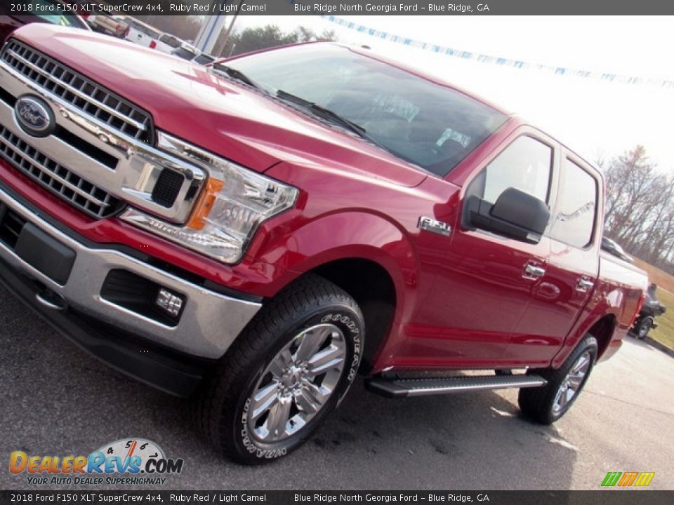 2018 Ford F150 XLT SuperCrew 4x4 Ruby Red / Light Camel Photo #33