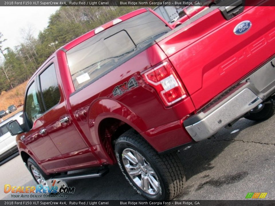 2018 Ford F150 XLT SuperCrew 4x4 Ruby Red / Light Camel Photo #35