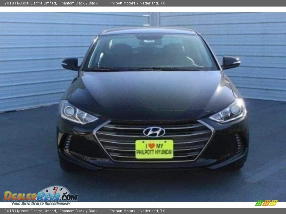 2018 Hyundai Elantra Limited Phantom Black / Black Photo #2