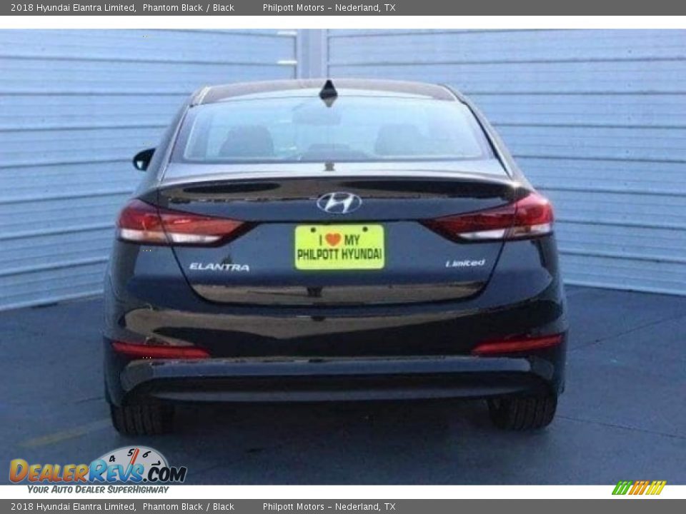 2018 Hyundai Elantra Limited Phantom Black / Black Photo #7
