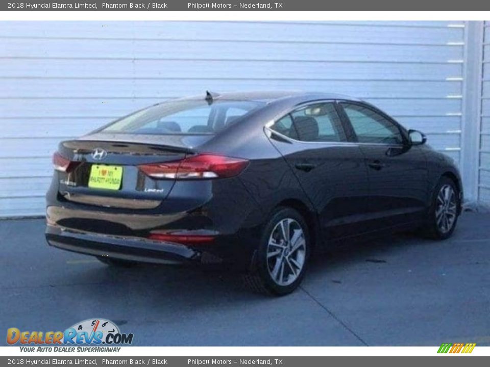 2018 Hyundai Elantra Limited Phantom Black / Black Photo #8