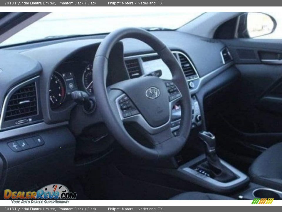 2018 Hyundai Elantra Limited Phantom Black / Black Photo #12