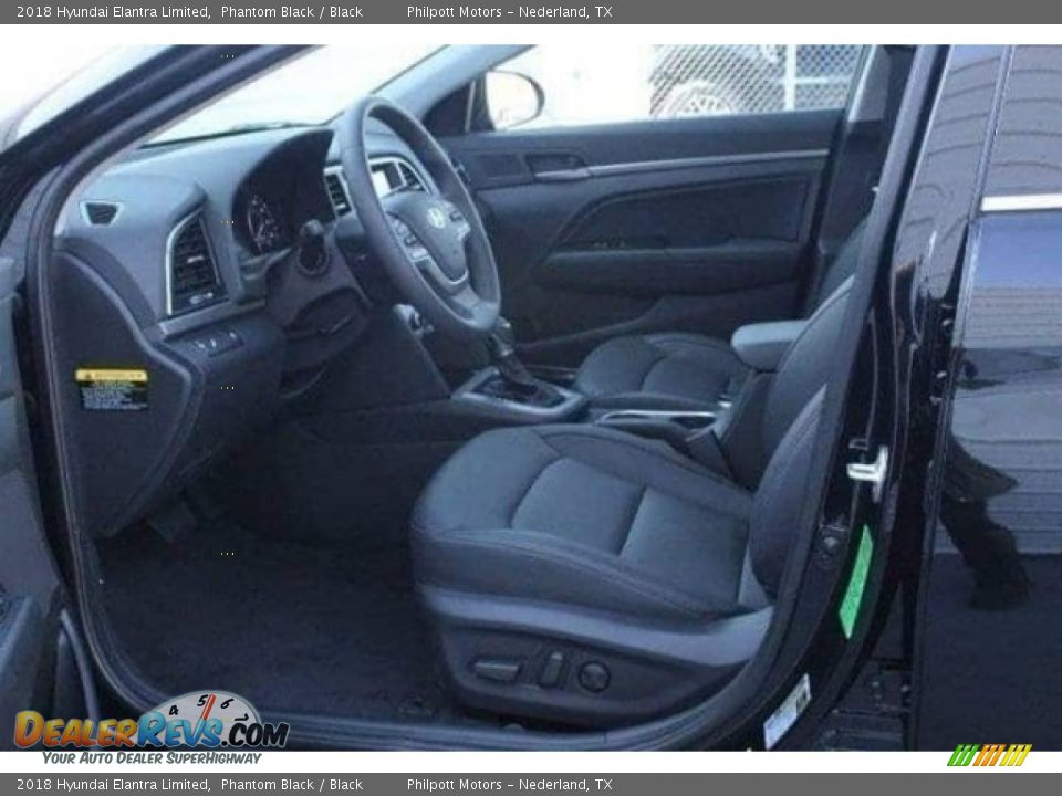 2018 Hyundai Elantra Limited Phantom Black / Black Photo #13