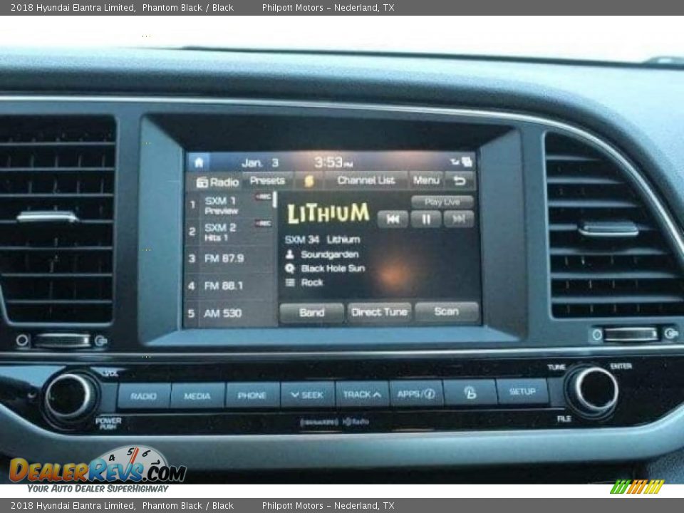 2018 Hyundai Elantra Limited Phantom Black / Black Photo #16