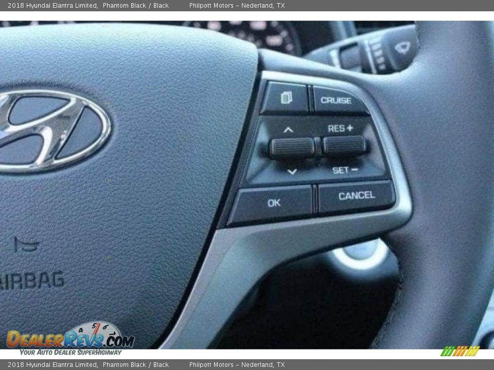 2018 Hyundai Elantra Limited Phantom Black / Black Photo #18