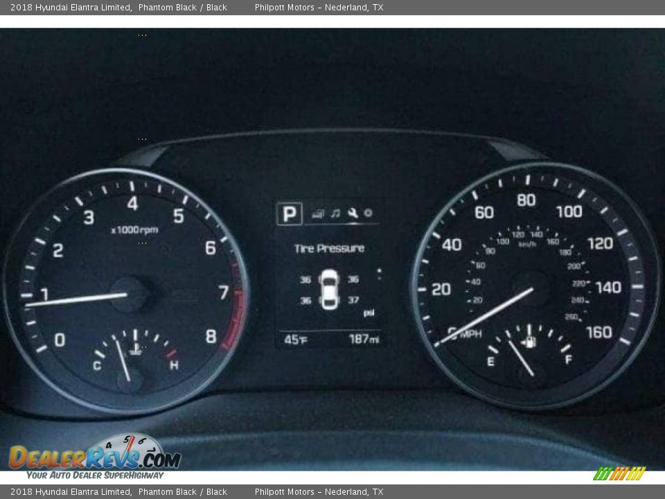 2018 Hyundai Elantra Limited Phantom Black / Black Photo #19