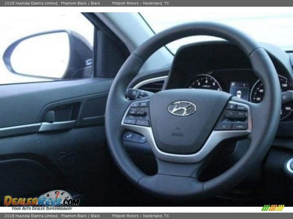 2018 Hyundai Elantra Limited Phantom Black / Black Photo #24
