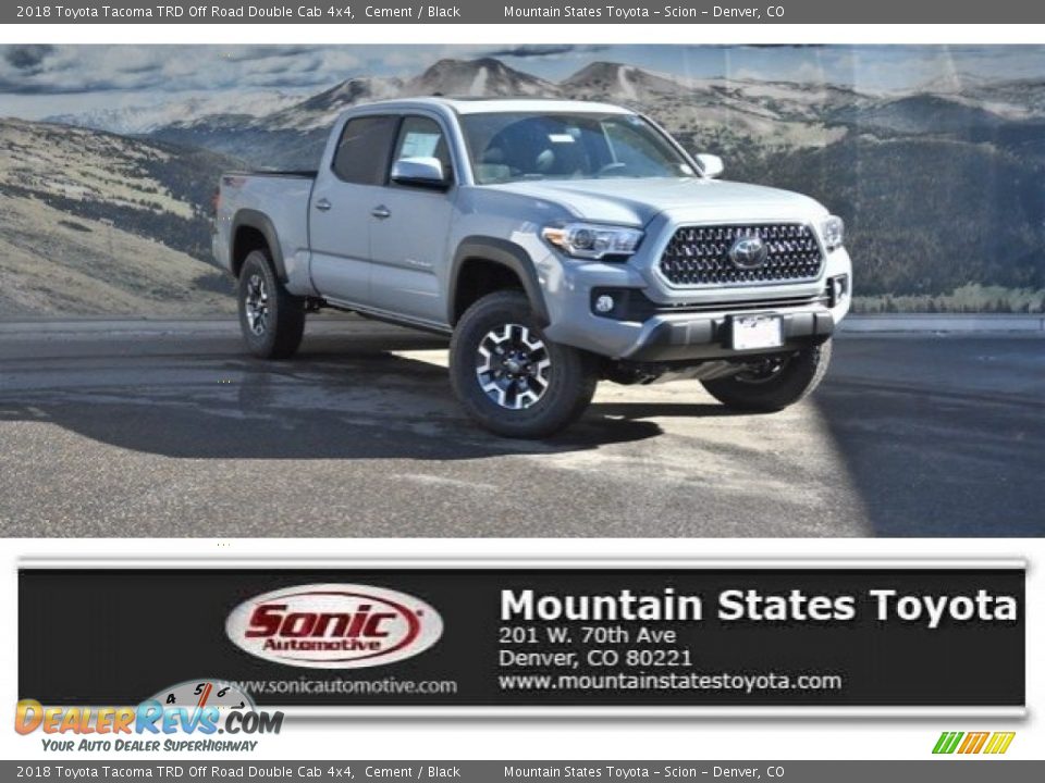 2018 Toyota Tacoma TRD Off Road Double Cab 4x4 Cement / Black Photo #1
