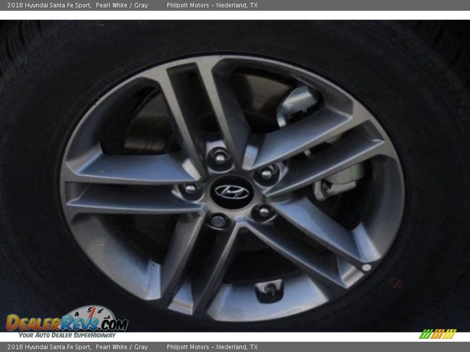 2018 Hyundai Santa Fe Sport Pearl White / Gray Photo #5