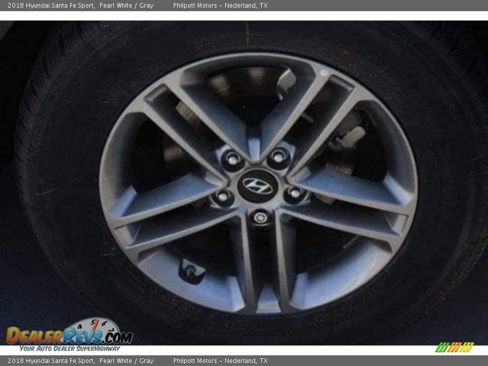 2018 Hyundai Santa Fe Sport Pearl White / Gray Photo #6