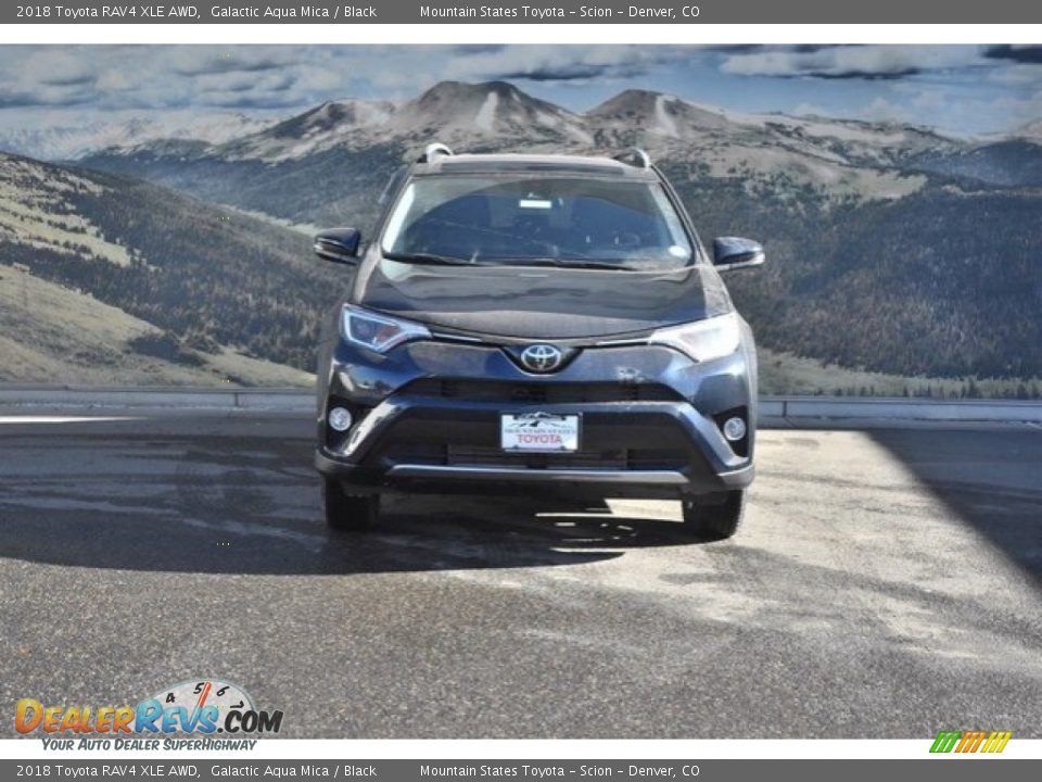 2018 Toyota RAV4 XLE AWD Galactic Aqua Mica / Black Photo #2