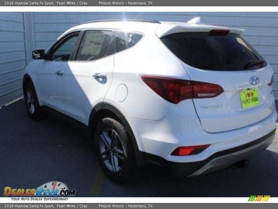 2018 Hyundai Santa Fe Sport Pearl White / Gray Photo #7