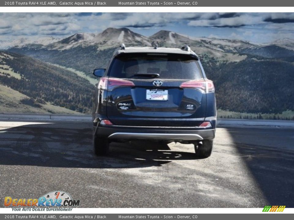 2018 Toyota RAV4 XLE AWD Galactic Aqua Mica / Black Photo #4