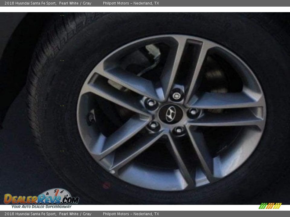 2018 Hyundai Santa Fe Sport Pearl White / Gray Photo #10