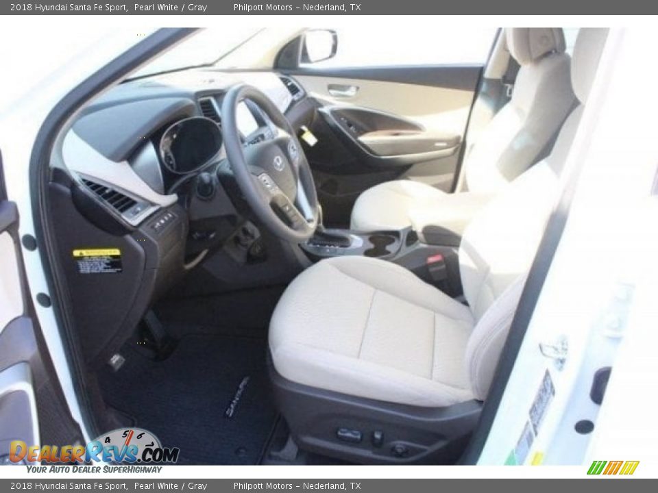 2018 Hyundai Santa Fe Sport Pearl White / Gray Photo #14
