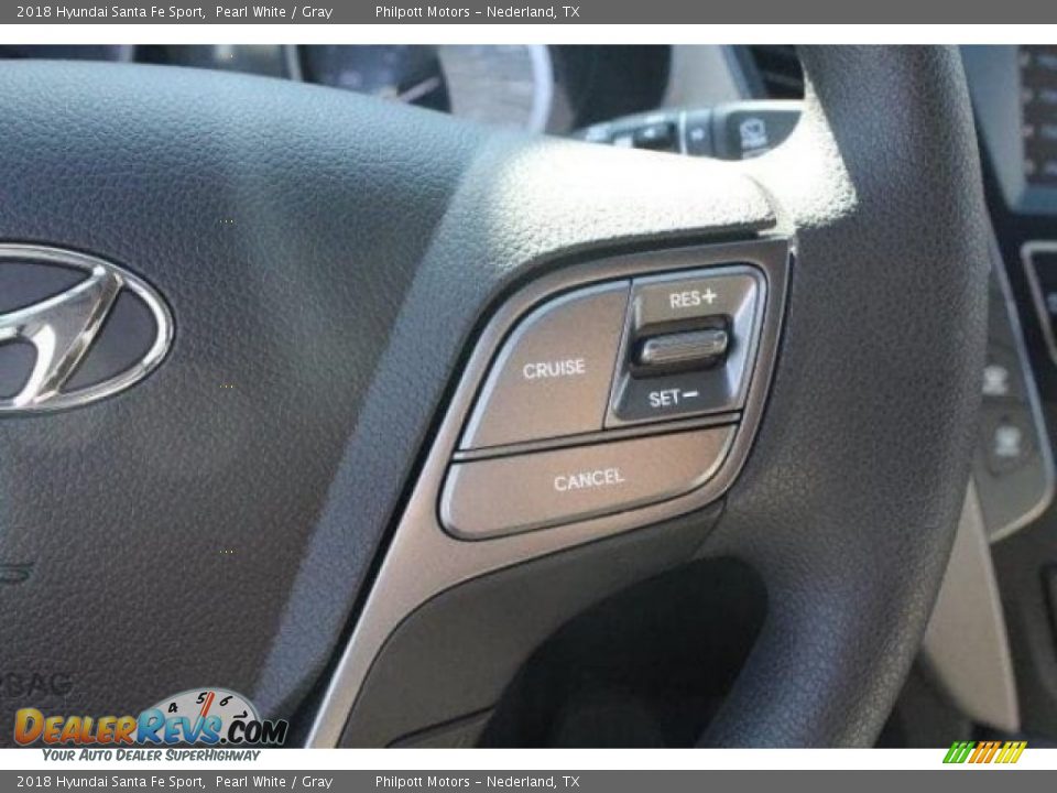2018 Hyundai Santa Fe Sport Pearl White / Gray Photo #21