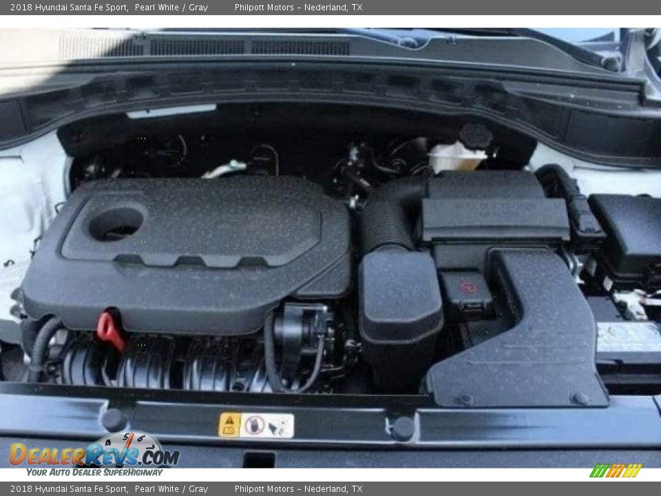 2018 Hyundai Santa Fe Sport Pearl White / Gray Photo #34