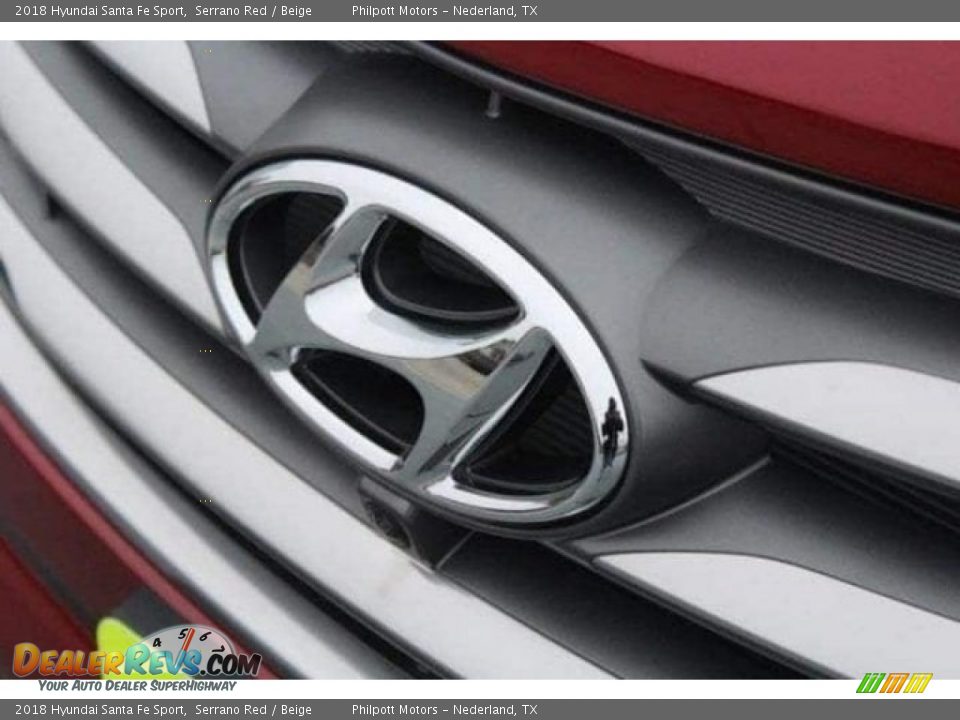 2018 Hyundai Santa Fe Sport Serrano Red / Beige Photo #4