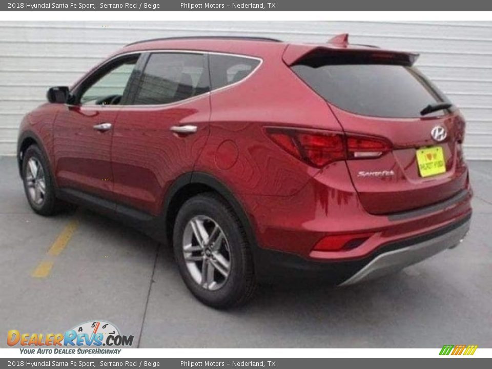 2018 Hyundai Santa Fe Sport Serrano Red / Beige Photo #7