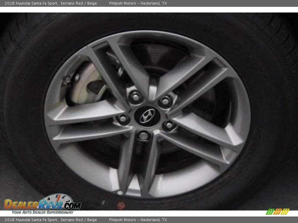 2018 Hyundai Santa Fe Sport Serrano Red / Beige Photo #11