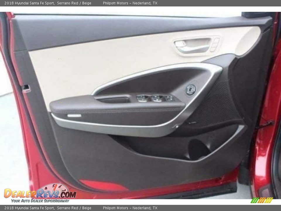 2018 Hyundai Santa Fe Sport Serrano Red / Beige Photo #12