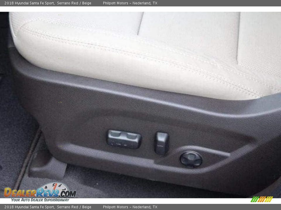 2018 Hyundai Santa Fe Sport Serrano Red / Beige Photo #15