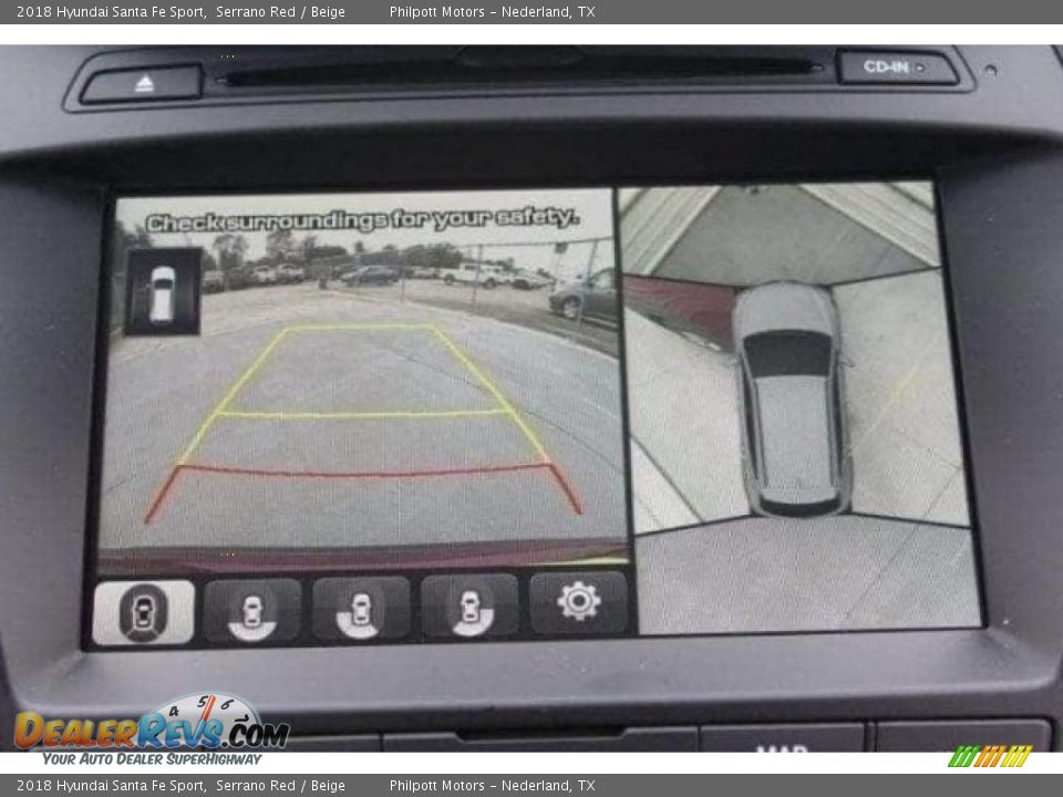 2018 Hyundai Santa Fe Sport Serrano Red / Beige Photo #16