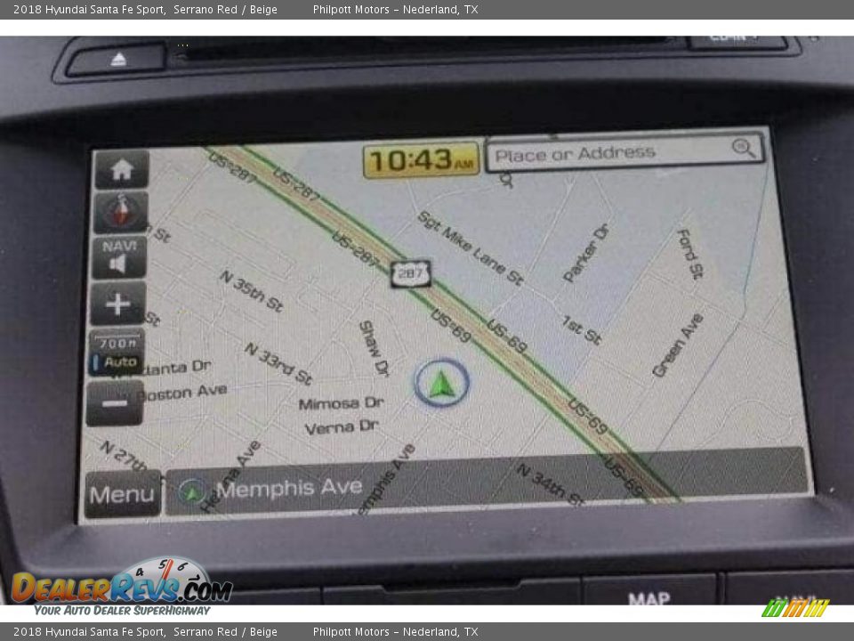 2018 Hyundai Santa Fe Sport Serrano Red / Beige Photo #17