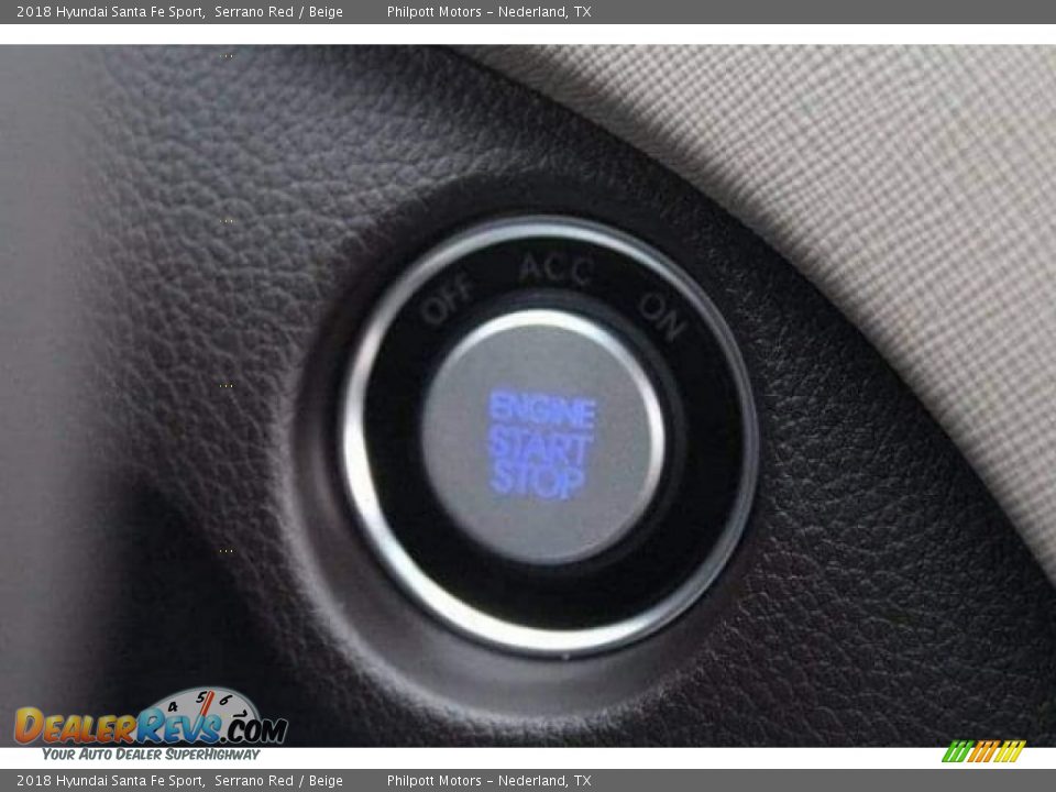 2018 Hyundai Santa Fe Sport Serrano Red / Beige Photo #19