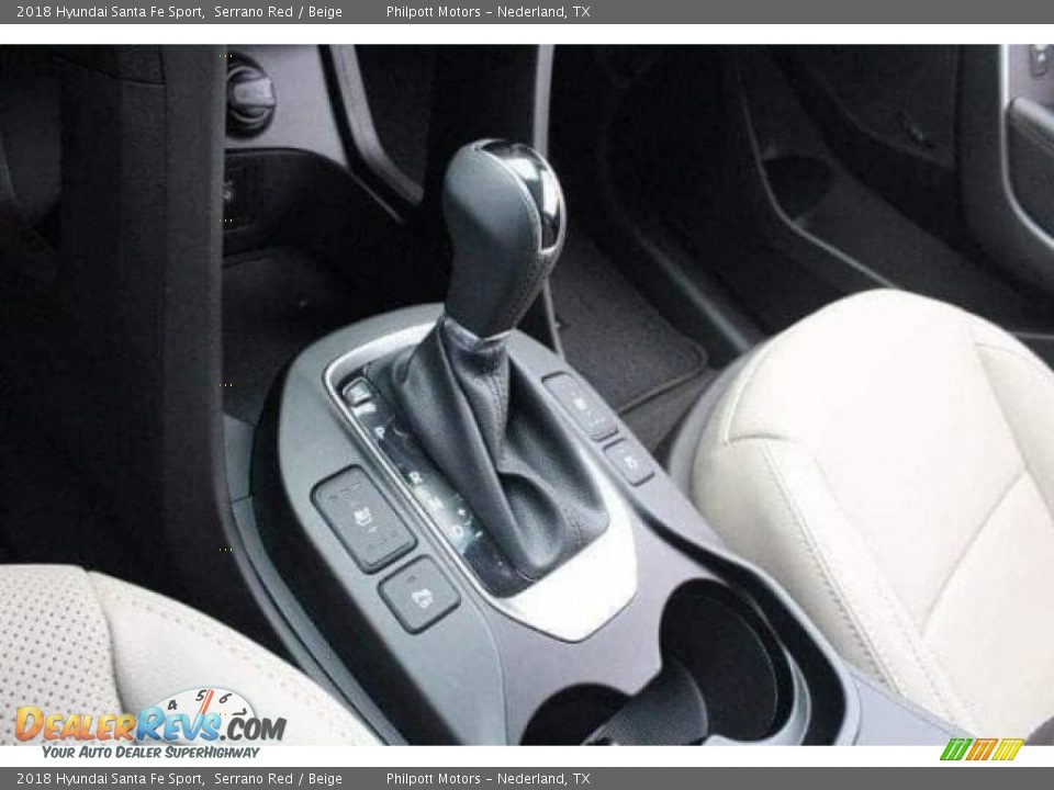 2018 Hyundai Santa Fe Sport Serrano Red / Beige Photo #20